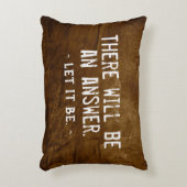 引用文オン茶色のレザーアクセント枕 アクセントクッション (正面(垂直))