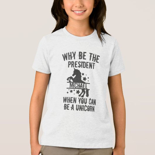 引用文カスタムことわざユニコーンユーモア トライブレンドＴシャツ (正面)