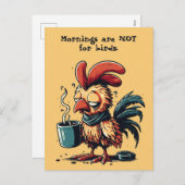 引用文カスタムの朝は鳥のためではない。 シーズンポストカード (正面/裏面)