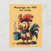 引用文カスタムの朝は鳥のためではない。 シーズンポストカード (正面)