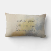 引用文カスタムアクセントの枕のパステル色を追加 ランバークッション (裏面)