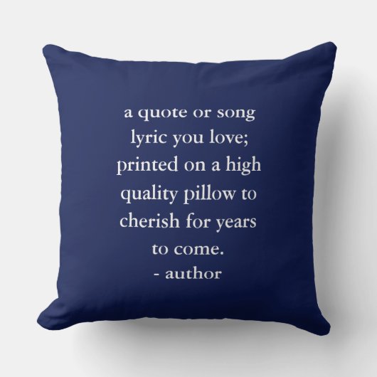 引用文カスタムソングリリック クッション (正面)