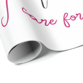 引用文カスタムタイポグラフィギフト ラッピングペーパー (ロールコーナー)