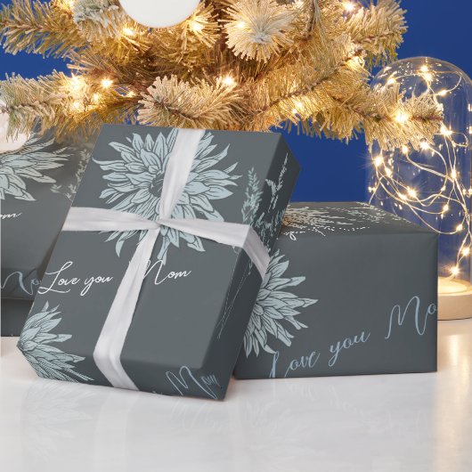 引用文カスタムタイポグラフィギフト ラッピングペーパー (クリスマス)