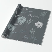 引用文カスタムタイポグラフィギフト ラッピングペーパー (アンロールド)