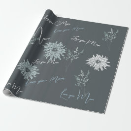 引用文カスタムタイポグラフィギフト ラッピングペーパー