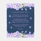 引用文カスタムドーターフリースブランケット フリースブランケット (正面)