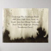 引用文カスタムバイブル聖句ムーディウォータカラーを追加 ポスター (正面)