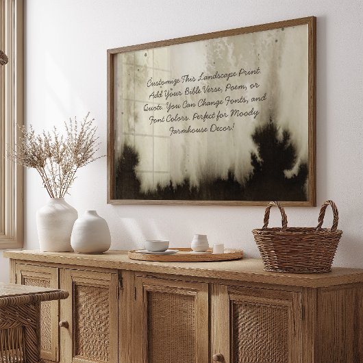 引用文カスタムバイブル聖句ムーディウォータカラーを追加 ポスター