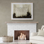 引用文カスタムバイブル聖句ムーディウォータカラーを追加 ポスター