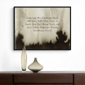 引用文カスタムバイブル聖句ムーディウォータカラーを追加 ポスター