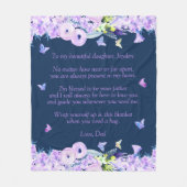 引用文カスタムパパトゥドーターフリースブランケット フリースブランケット (正面)