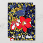 引用文カスタムフローラ水カラーレッドアデニウムB'day (正面/裏面)