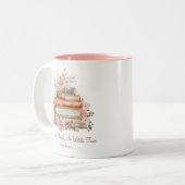 引用文カスタムブックスアンドヴィンテージピンクローズ ツートーンマグカップ (正面左)