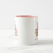 引用文カスタムブックスアンドヴィンテージピンクローズ ツートーンマグカップ (中央)
