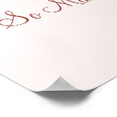 引用文カスタムブックスアンドヴィンテージピンクローズ ポスター (角)