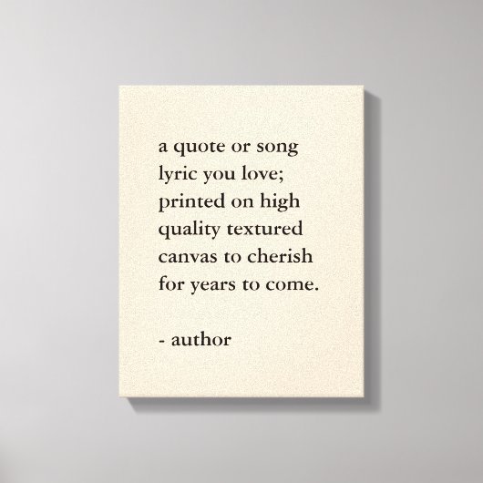 引用文カスタムプリントオンキャンバス キャンバスプリント (正面)