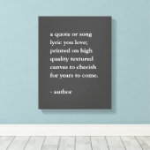 引用文カスタムプリントオンキャンバス キャンバスプリント (インサイチュ (ウッドフロア))