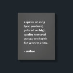 引用文カスタムプリントオンキャンバス キャンバスプリント<br><div class="desc">ギャラリカスタムーの引用文の高品質プリントラップキャンバス。</div>