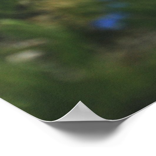 引用文カスタムポスターの作成 – 花と山 ポスター (角)