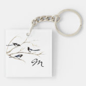 引用文カスタムモノグラムファミリーマギピバード キーホルダー (裏面)