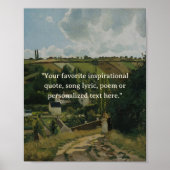 引用文カスタムヴィンテージポスター ポスター (正面)