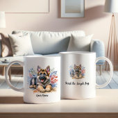 引用文カスタム付きドイツの羊飼いマグ コーヒーマグカップ