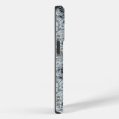 引用文カスタム付き青と赤の刺繍フローラ Case-Mate iPhoneケース (裏面 / 右)