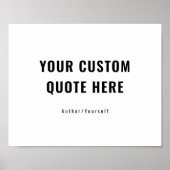 引用文カスタム又はことわざ感動的贈与 ポスター (正面)