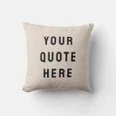 引用文カスタム子供部屋パーソナライズされたあなたの引用文はこちら クッション (正面)