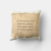 引用文カスタム枕の水の色のデザインを追加 クッション (裏面)