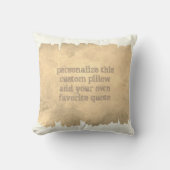 引用文カスタム枕の水の色のデザインを追加 クッション (正面)