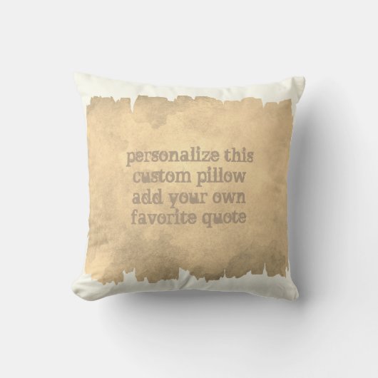 引用文カスタム枕の水の色のデザインを追加 クッション (正面)