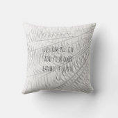 引用文カスタム枕自然アートデザインの追加 クッション (裏面)