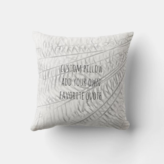 引用文カスタム枕自然アートデザインの追加 クッション (裏面)