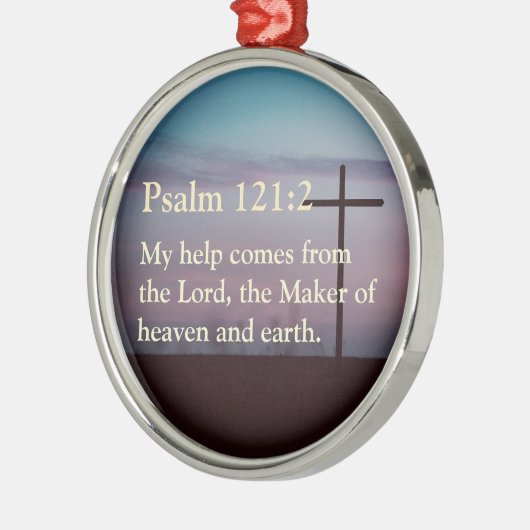 引用文カスタム聖句キリスト教女性への贈り物 メタルオーナメント (左)