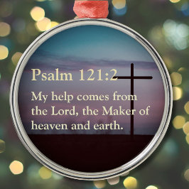 引用文カスタム聖句キリスト教女性への贈り物 メタルオーナメント