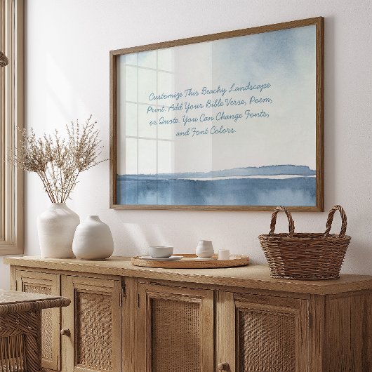 引用文カスタム追加イベント詳細ブルーウォーター色 ポスター