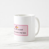 引用文カップ「小さな方法で主を愛する コーヒーマグカップ (正面右)