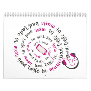 引用文ガーリー男性の音楽の悪趣味の良い味 カレンダー