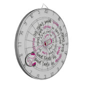 引用文ガーリー男性の音楽の悪趣味の良い味 ダーツボード (正面左)