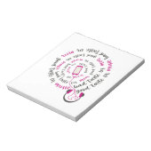 引用文ガーリー男性の音楽の悪趣味の良い味 ノートパッド (回転)