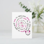 引用文ガーリー男性の音楽の悪趣味の良い味 ポストカード (スタンド正面)