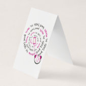 引用文ガーリー男性の音楽の悪趣味の良い味 名刺 (正面)