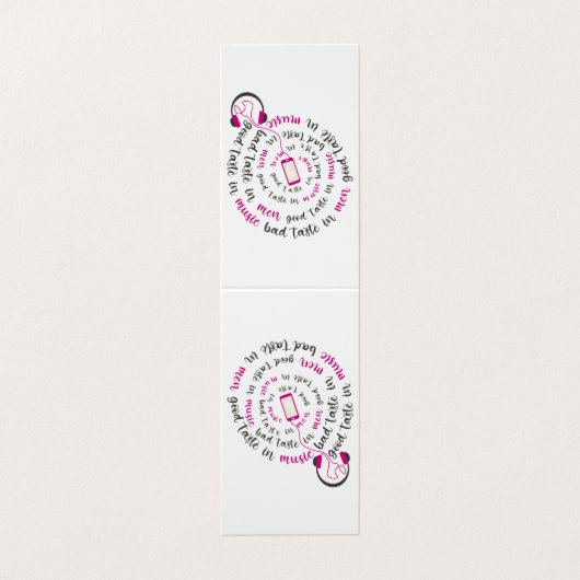 引用文ガーリー男性の音楽の悪趣味の良い味 名刺 (外部フラット)