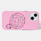 引用文ガーリー男性の音楽の悪趣味の良い味 Case-Mate iPhoneケース (裏面 (横))