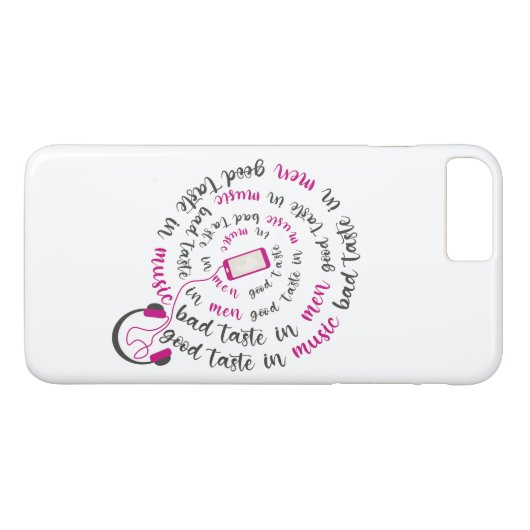 引用文ガーリー男性の音楽の悪趣味の良い味 Case-Mate iPhoneケース (裏面(横))