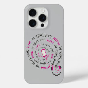 引用文ガーリー男性の音楽の悪趣味の良い味 iPhone 15 PROケース