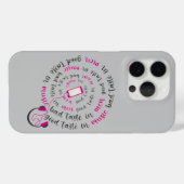 引用文ガーリー男性の音楽の悪趣味の良い味 Case-Mate iPhoneケース (裏面 (横))