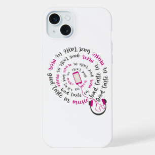 引用文ガーリー男性の音楽の悪趣味の良い味 iPhone 15 PLUSケース